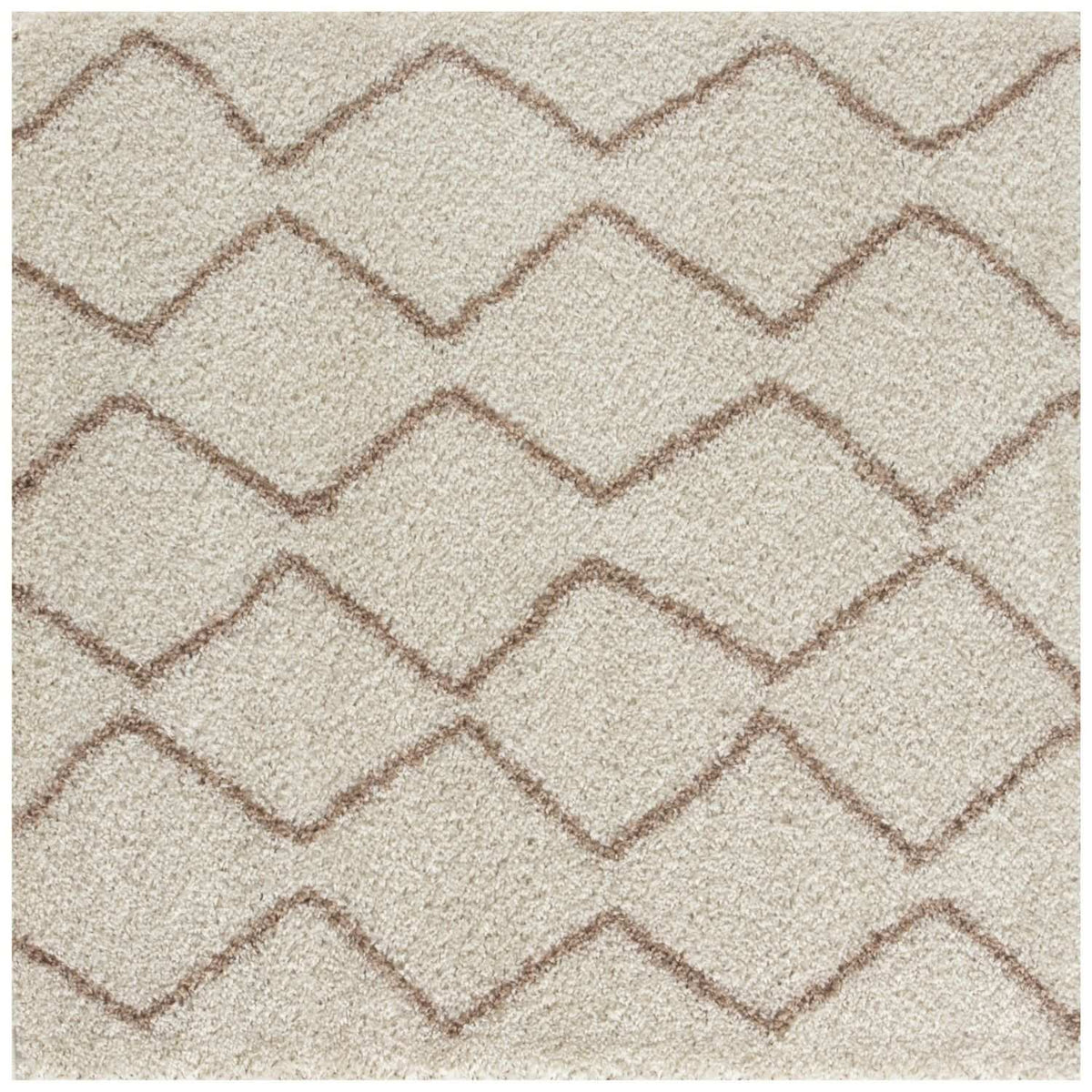 Moroccan Ivory Beige Shaggy Rug | 830