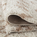 Moroccan Ivory Beige Shaggy Rug | 830