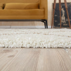 Moroccan Ivory Beige Shaggy Rug | 830