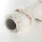 Moroccan Ivory Beige Shaggy Rug | 830