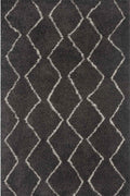 Moroccan Dark Grey Shaggy Rug | 840