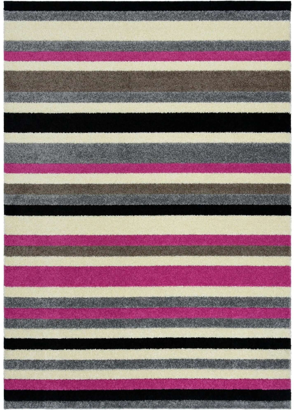 Linea Striped Pink Washable Rug