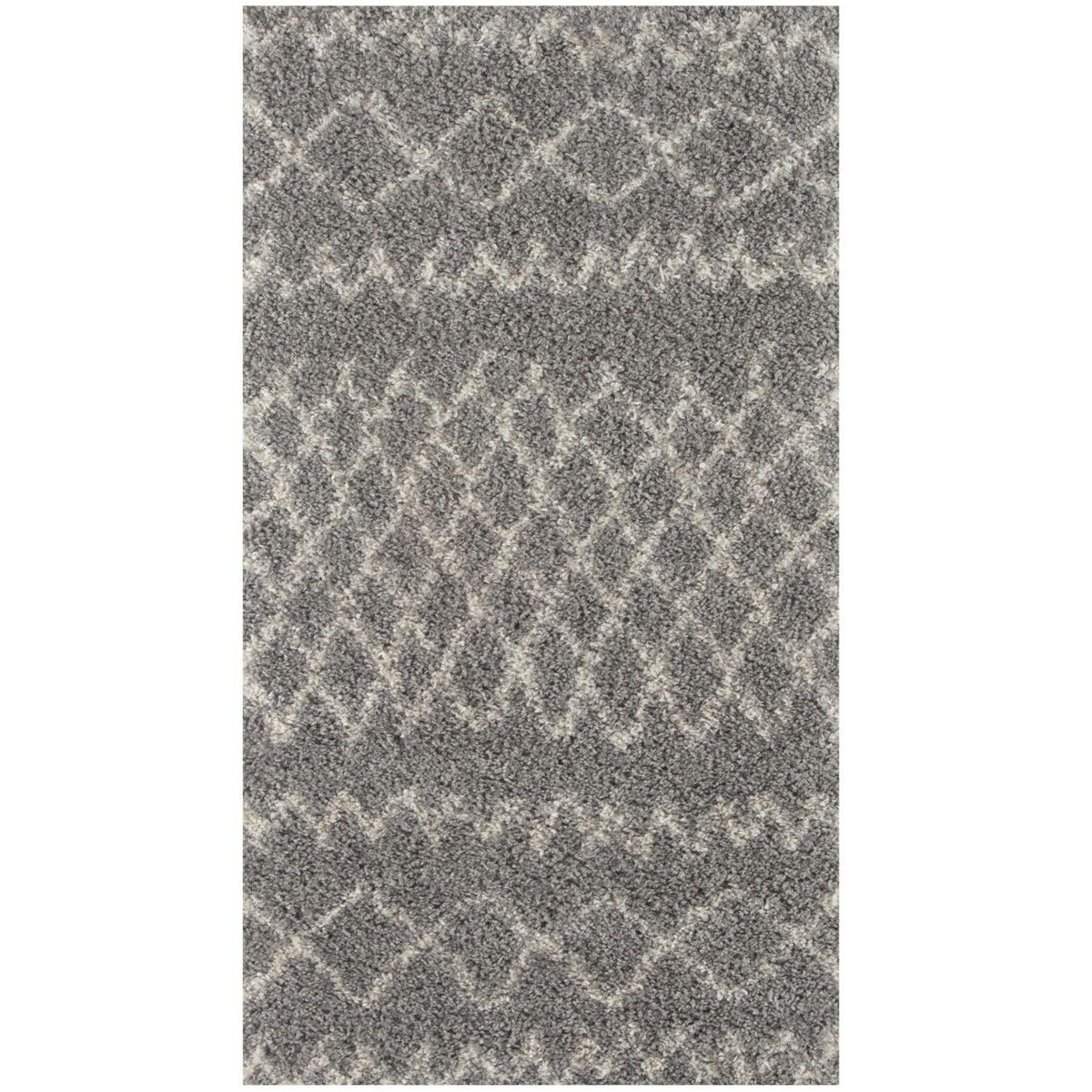 Moroccan Grey Shaggy Rug | 910