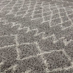 Moroccan Grey Shaggy Rug | 910