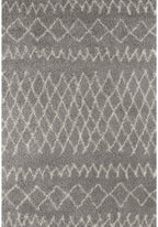 Moroccan Grey Shaggy Rug | 910