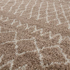 Moroccan Beige Shaggy Rug | 920