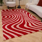 Joli Striped Red & Pink Rug
