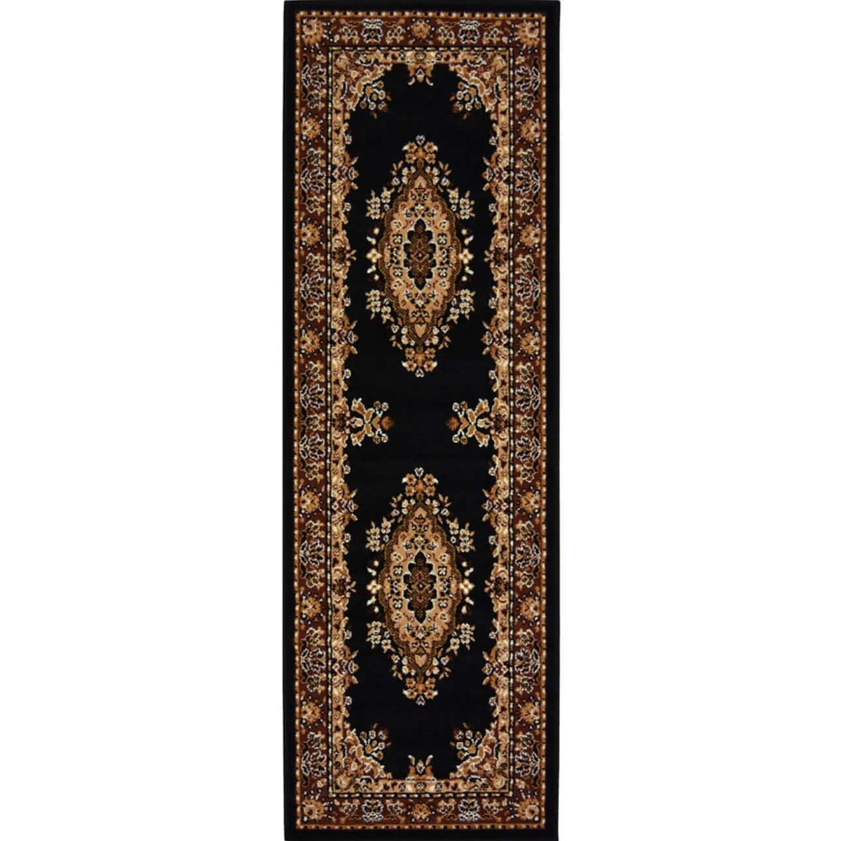 Maestro Traditional Black Rug | 4470 B11