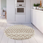 Moroccan Ivory Beige Shaggy Rug | 930