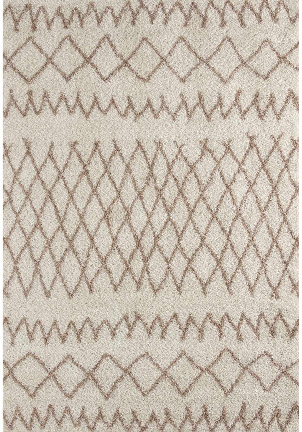 Moroccan Ivory Beige Shaggy Rug | 930