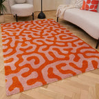 Joli Doodle Orange & Pink Rug