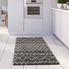 Moroccan Dark Grey Shaggy Rug | 940