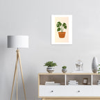 Minimalist Monstera Plant Print