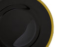 Set of Four Ida 33cm Dia Black Glass Charger Plates | Ida