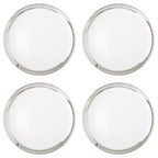 Set of Four 32cm Dia Embossed Coupe Charger Plates | Ida