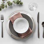 Set of Four 32cm Dia Embossed Coupe Charger Plates | Ida