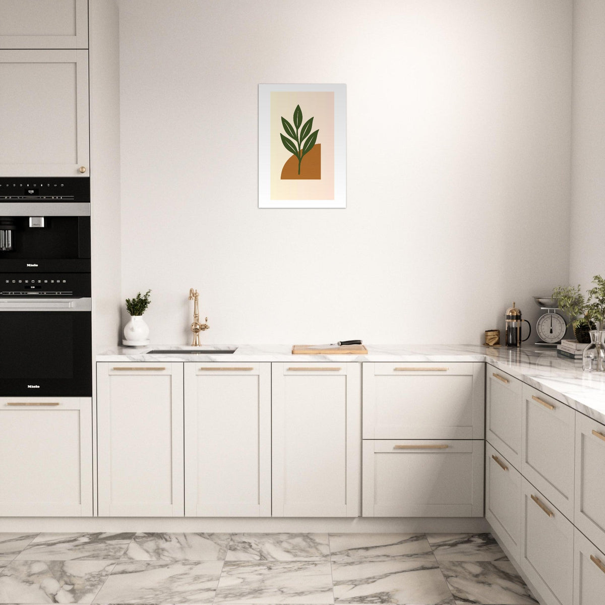 Botanical Wall Art - Green Leaf Print