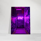 Graffiti Wall Art – Neon Urban Alley Print