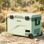Outsunny 42.5L Compressor Car Fridge Freezer, Camping Refrigerator with App Control, 20℃-20℃