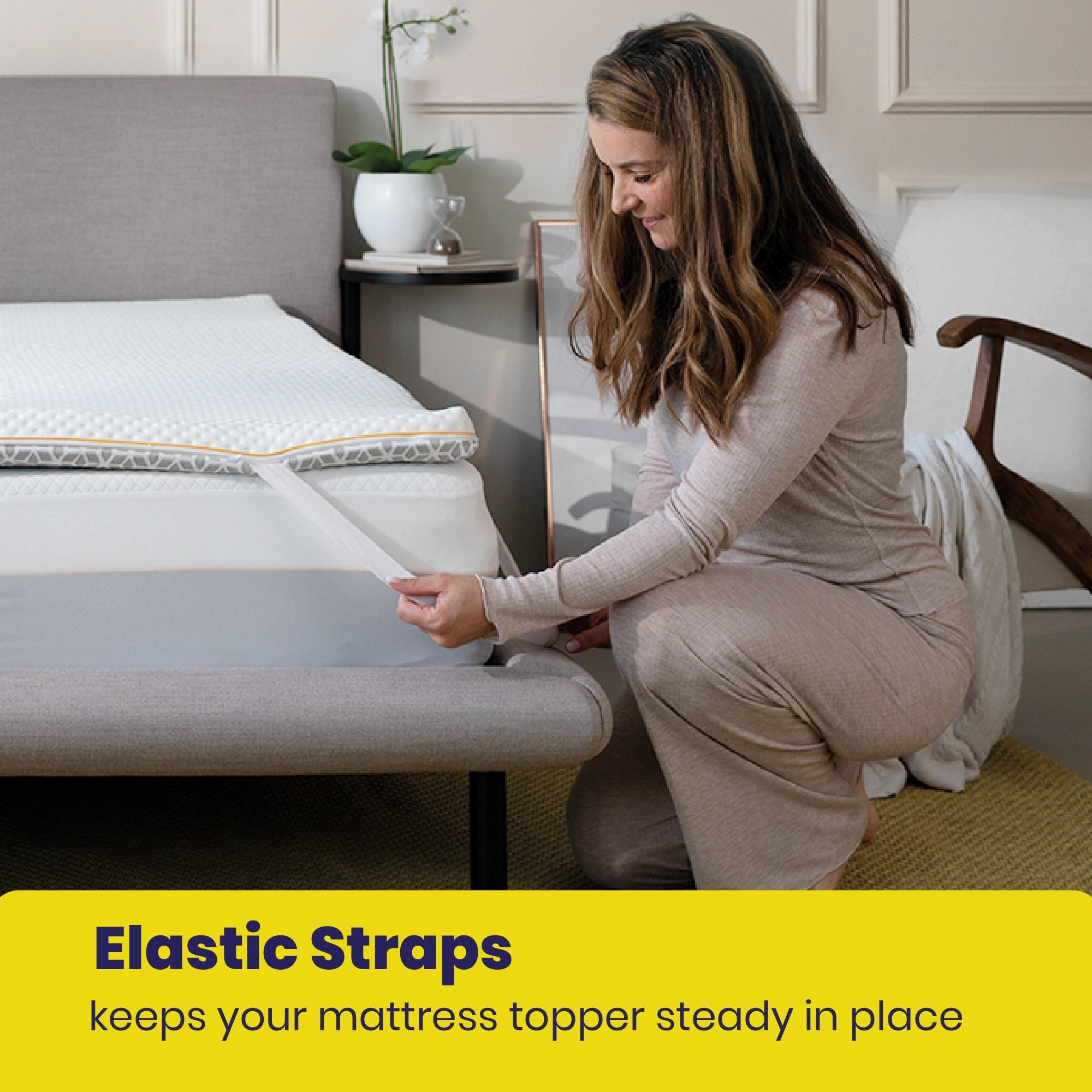 Brightr® Aurora Deluxe Memory Foam Mattress Topper | Medium & Medium Firm | 8 cm Reversible | Luxury Pressure Relief & Support