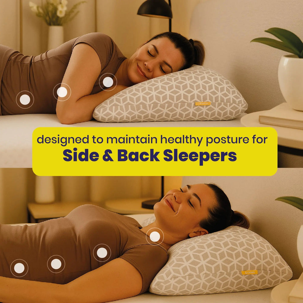 Brightr® MoonHug Adjustable Memory Foam pillow Bundle