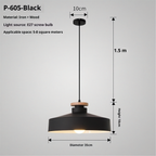 Simple Nordic Retro Restaurant Macaron Chandelier