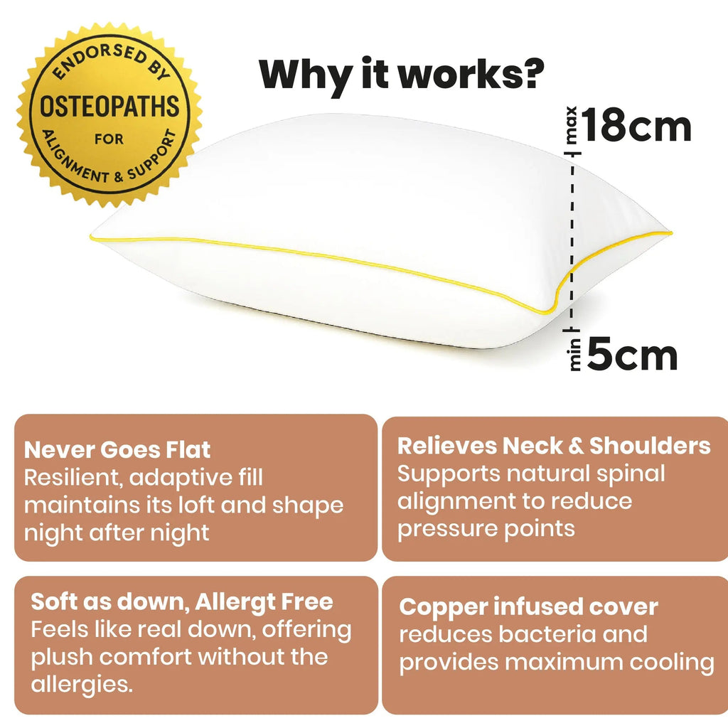 Brightr® Nox Vegan Down Alternative pillow