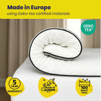 Brightr®  Titan Deluxe 2 in 1 Best Extra Firm Mattress Topper  - Firm/Extra Firm