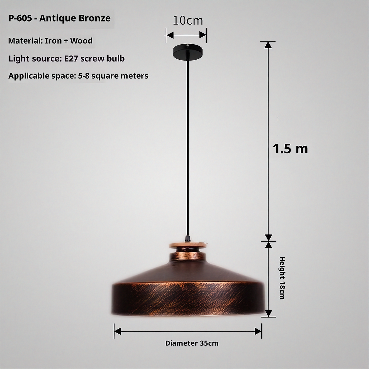 Simple Nordic Retro Restaurant Macaron Chandelier