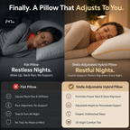 Brightr® Stella Hybrid Adjustable Pillow | Best pillow For Neck