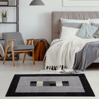 Ephesus Grey Black Rug | 7439GB