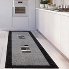 Ephesus Grey Black Rug | 7439GB