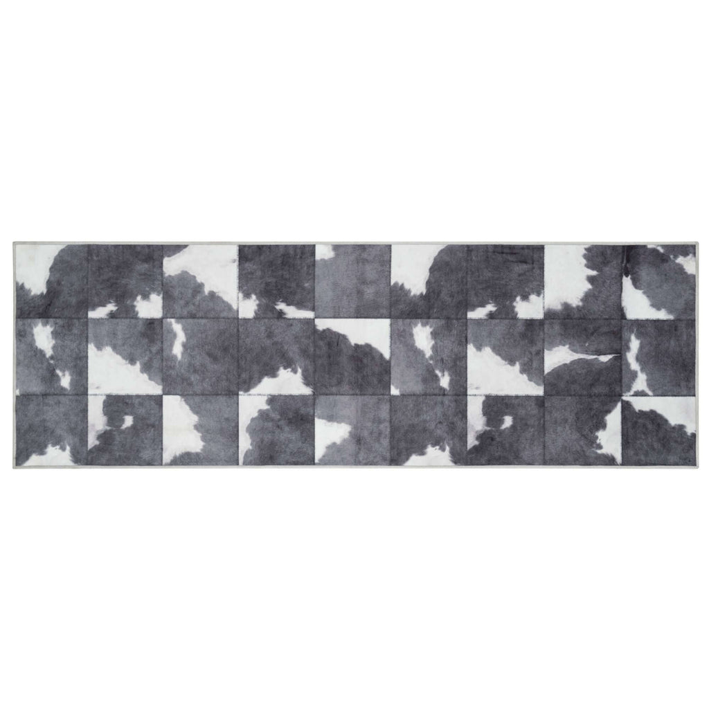 Faux Hides Rug Black and White