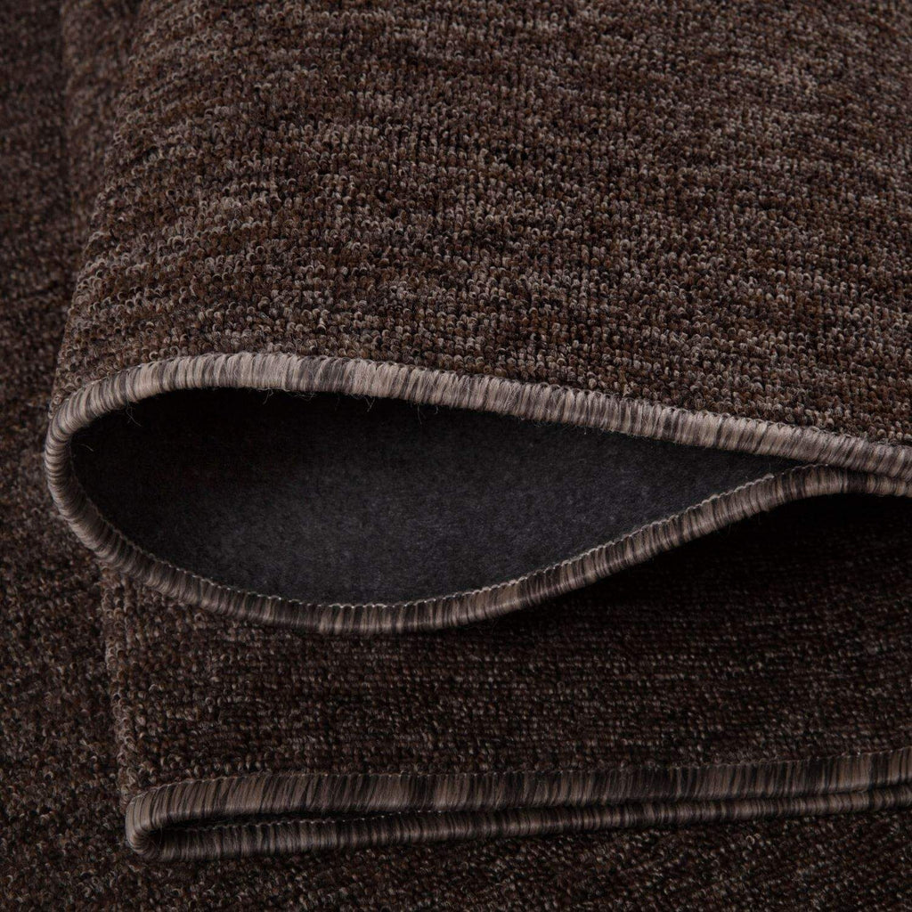 Flex Brown Low Pile Solid Rug