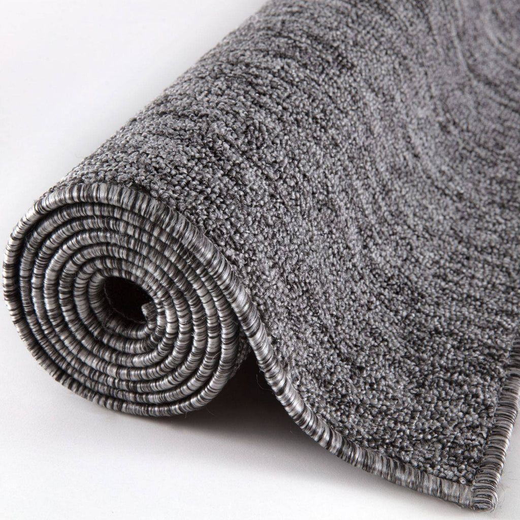Flex Grey Low Pile Solid Rug