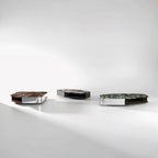 Diagrama designer marble coffee table styled in a luxury modern interior