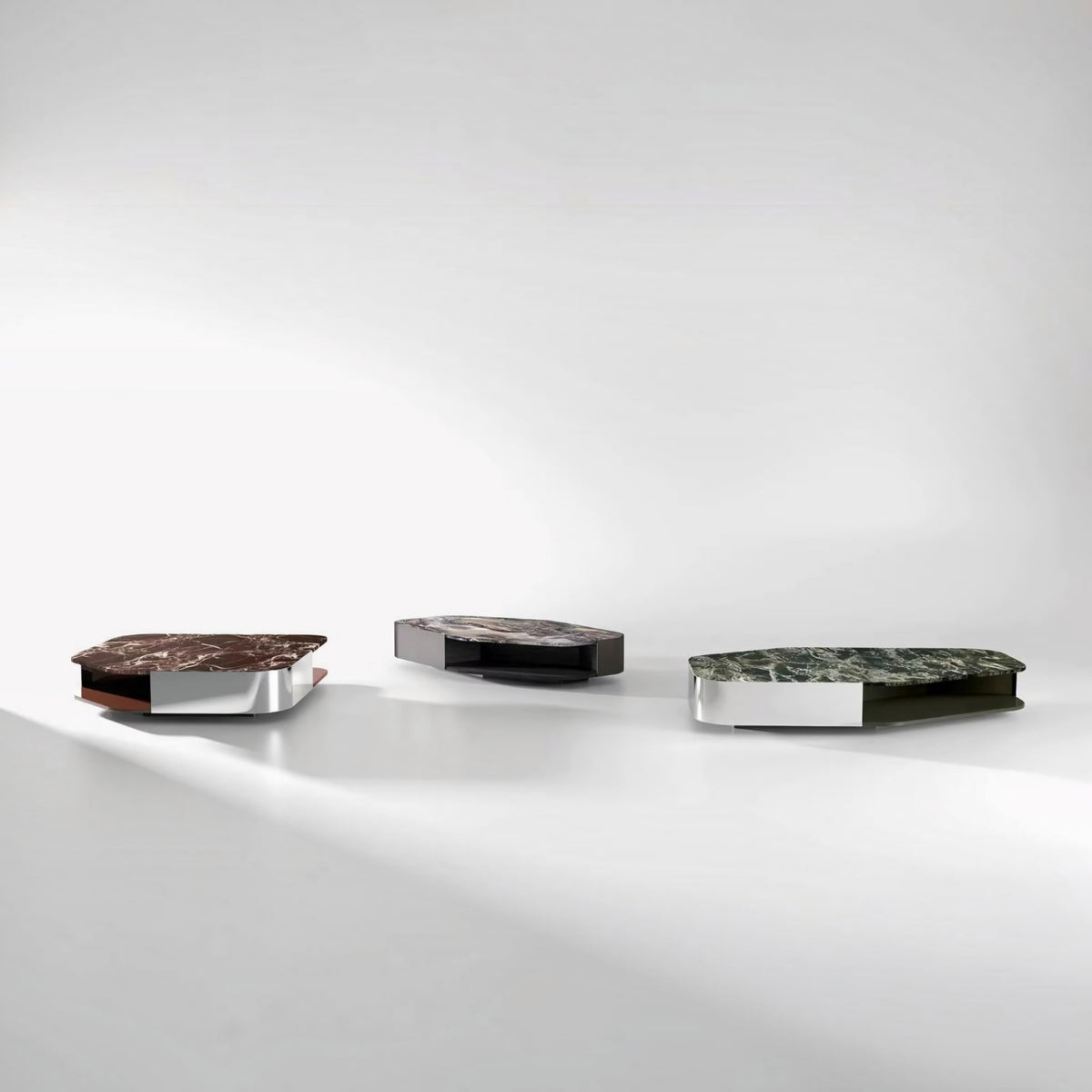 Diagrama designer marble coffee table styled in a luxury modern interior