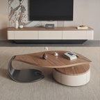Leaf Shape Solid Wood Coffee Table