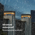 Solar LED Stainless Steel Garden Pillar Light