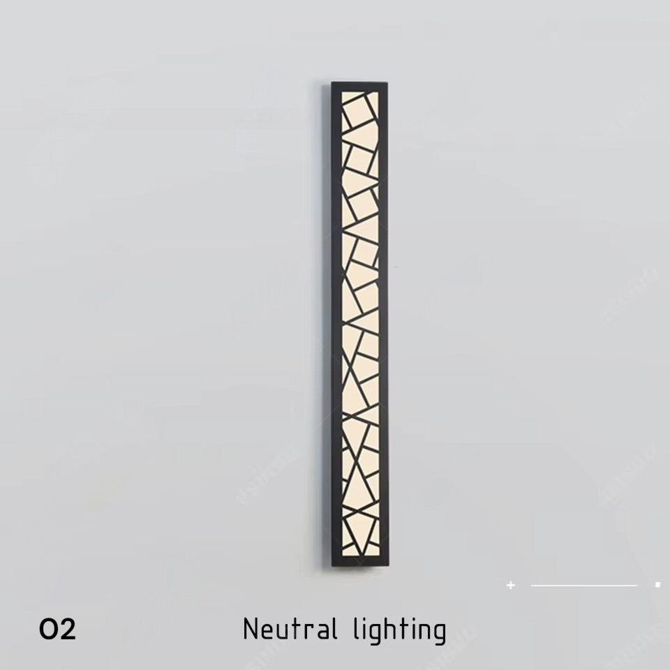 Linear Tall LED Outdoor Sconce – IP65 Waterproof Aluminium Wall Light for Garden & Porch