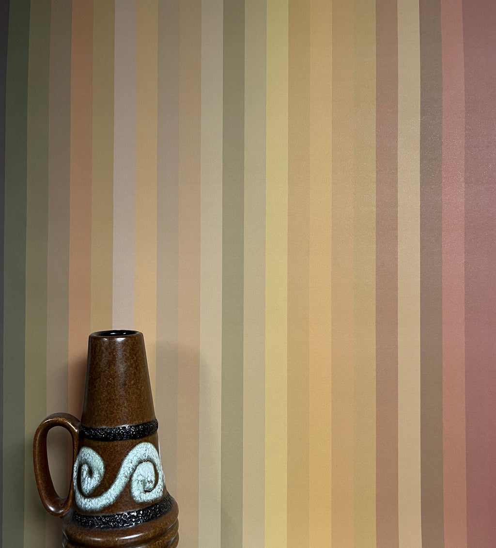 Tonal Stripe Wallpaper - Ochre
