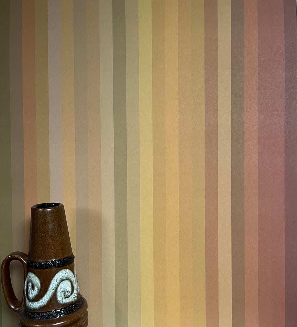 Tonal Stripe Wallpaper - Ochre