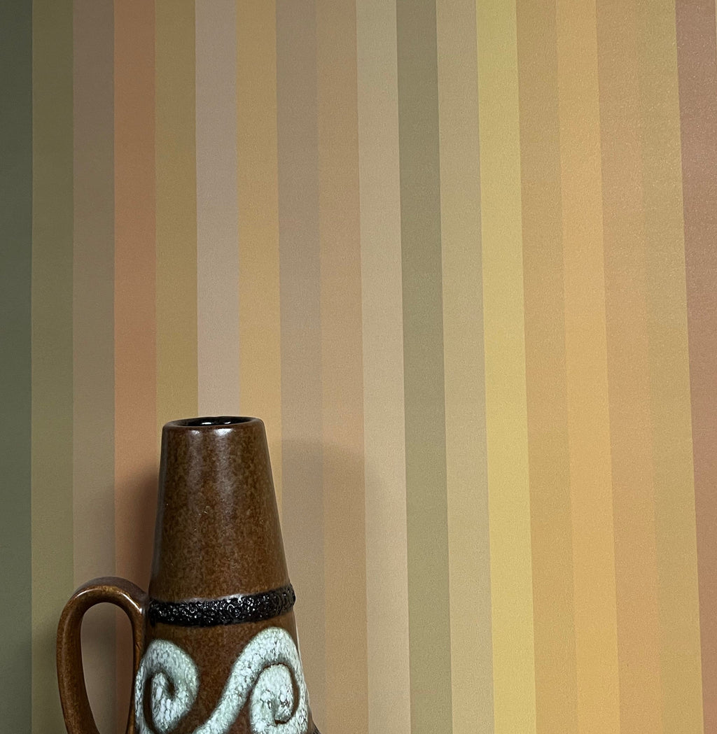 Tonal Stripe Wallpaper - Ochre