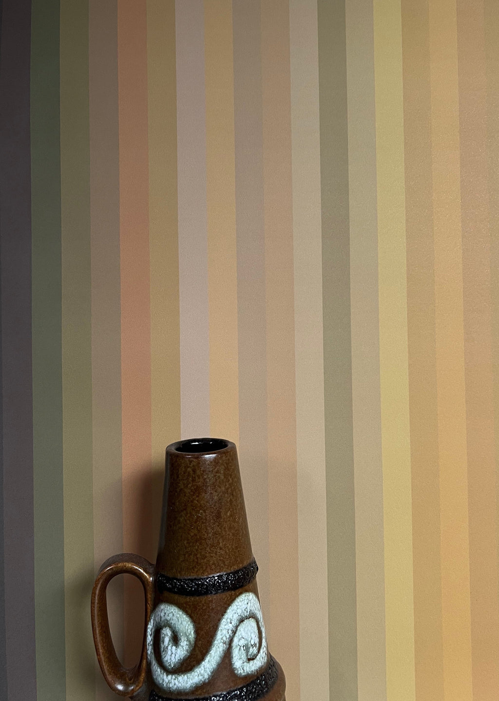 Tonal Stripe Wallpaper - Ochre
