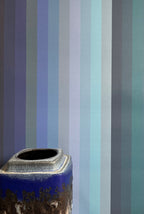 Tonal Stripe Wallpaper - Indigo