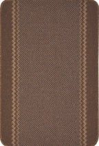 Washable Bordered Brown Rug | 116Br