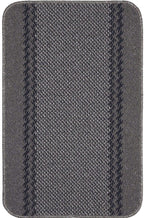 Washable Bordered Dark Grey Rug | 116D