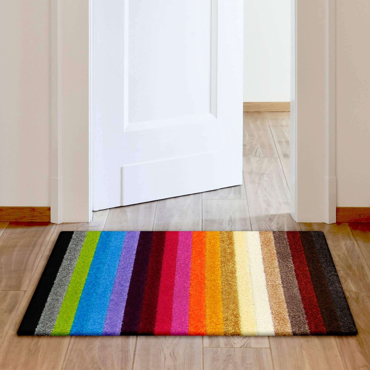 Alya Striped Multicolour Rugs | 117M