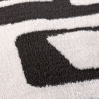 Loft Abstract Dark Grey Rug