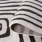 Loft Geometric Dark Grey Rug